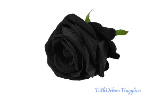 Szálas bársony rózsa 48 cm - Fekete