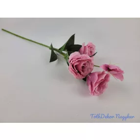  Liziantusz 4 ágú 3fej+1bimbó selyem szálas 59cm - Rózsaszín