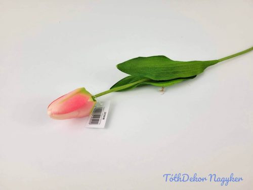 Bimbós tulipán szálas 48 cm - Halvány Rózsaszín