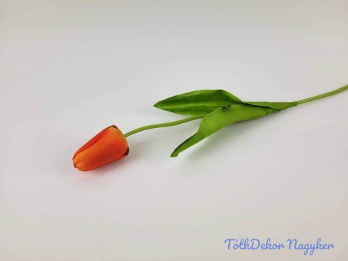Bimbós tulipán szálas 48 cm - Narancs