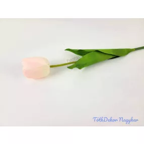 Tulipán szálas selyem 54 cm - Halvány Barack