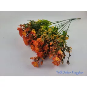   Vegyes mű szálas díszítő 12db/köteg 52cm - Élénk Narancs