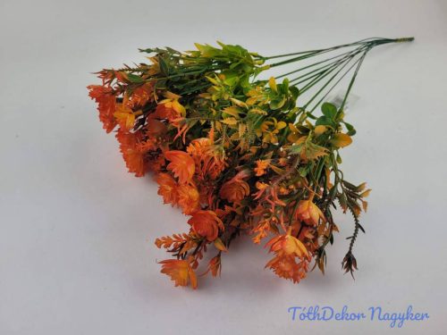 Vegyes mű szálas díszítő 12db/köteg 52cm - Élénk Narancs