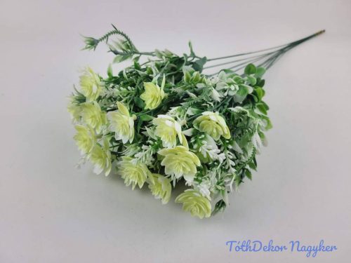 Vegyes mű szálas díszítő 12db/köteg 52cm - Krém-Fehér
