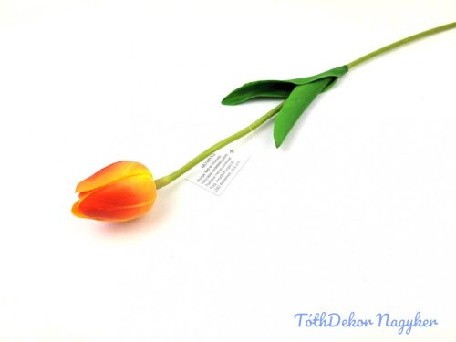 Tulipán szálas gumi 48 cm - Pirosas Narancs