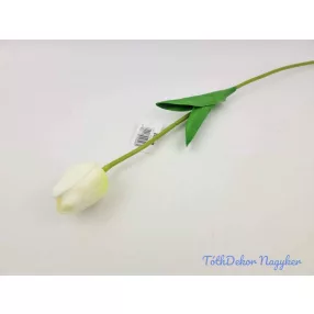 Tulipán szálas gumi 48 cm - Fehér