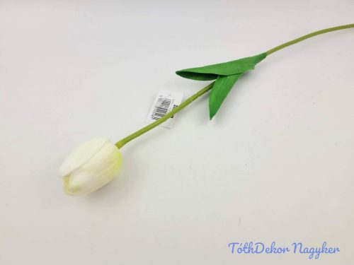 Tulipán szálas gumi 48 cm - Fehér