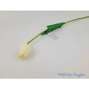 Tulipán szálas gumi 48 cm - Törtfehér