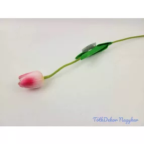 Tulipán szálas gumi 48 cm - Erős Rózsaszín