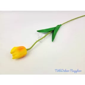 Tulipán szálas gumi 48 cm - Napsárga
