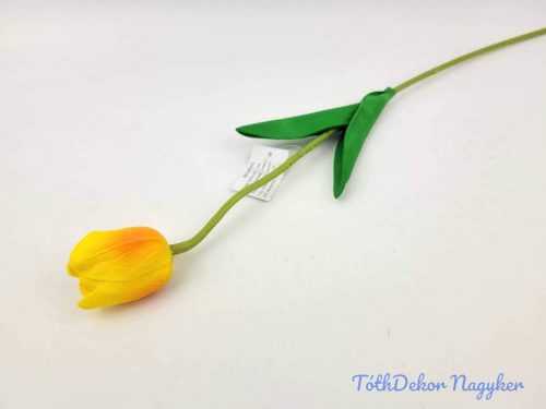 Tulipán szálas gumi 48 cm - Napsárga
