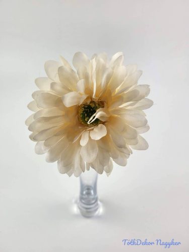 Gerbera élethű hamvas szárú selyemvirág 56 cm - Halvány Barack