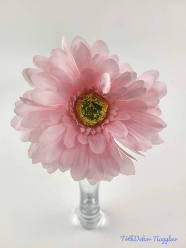 Gerbera élethű hamvas szárú selyemvirág 56 cm - Rózsaszín