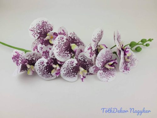 Gumis orchidea ág 100cm - Krém-Lila Cirmos