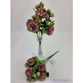 Krizantém 5v selyem csokor 33cm - Mályvás Púder