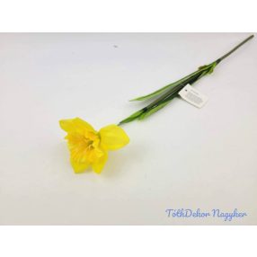 Nárcisz szálas selyemvirág 45 cm - Sárga