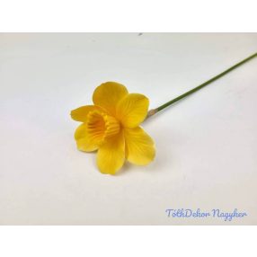 Nárcisz szálas gumi-selyem 41 cm - Napsárga