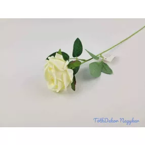 Szálas bársonyos rózsa 51 cm - Krém