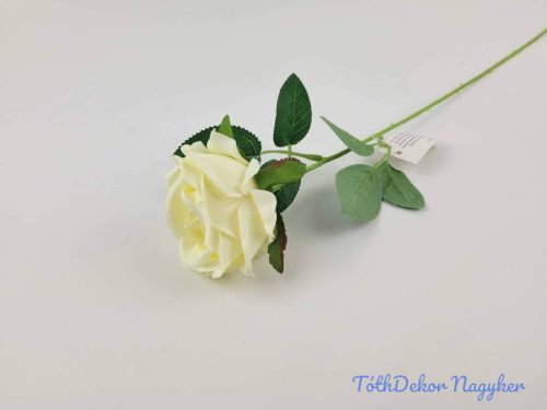 Szálas bársonyos rózsa 51 cm - Krém