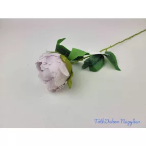 Peónia szálas selyemvirág 55cm - Világos Lilás