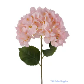   Hortenzia szálas selyemvirág D17cm M59cm - Halvány Rózsaszín