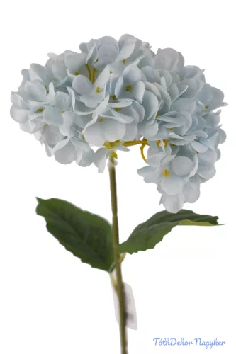 Hortenzia szálas selyemvirág D17cm M59cm - Halvány Kék