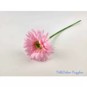 Gerbera szálas selyemvirág 42 cm - Rózsaszín