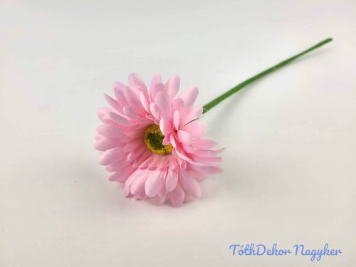Gerbera szálas selyemvirág 42 cm - Rózsaszín