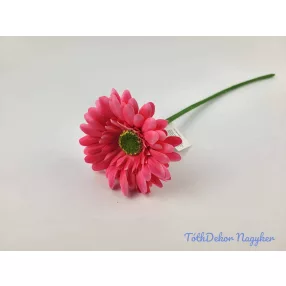 Gerbera szálas selyemvirág 42 cm - Pink