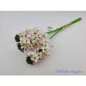 Bugás apró virágos köteg 38cm - Világos Rózsaszín