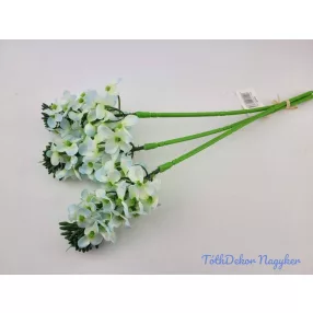 Bugás apró virágos köteg 38cm - Kék