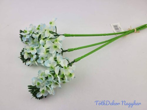 Bugás apró virágos köteg 38cm - Kék