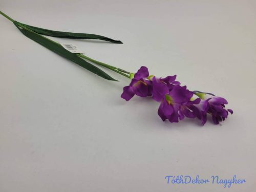 Frézia 2 ágú selyem ág 57 cm - Lila