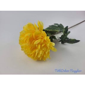 Dús szirmú szálas krizantém 76cm - Sárga