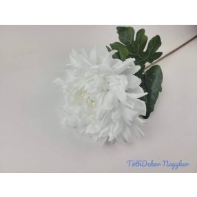 Krizantém szálas selyemvirág 74cm - Krém
