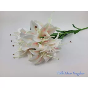 Liliom 10 fejes ág 70cm - Barackos Krém