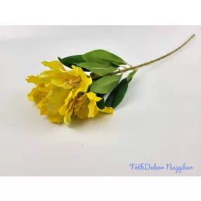 Asztromélia selyem ág 60 cm - Napsárga