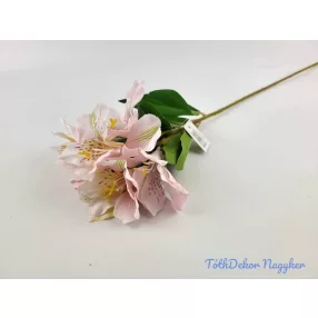 Asztromélia selyem ág 60 cm - Halvány Rózsaszín