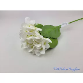 Gumis szálas hortenzia ág 66cm - Krém