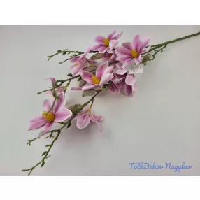 Magnólia 9 fejes ág 90cm - Halvány Lilás