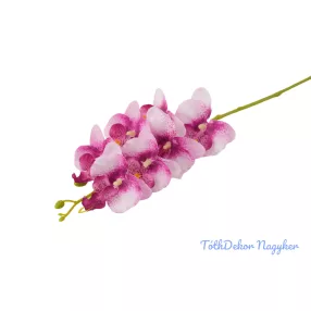 Orchidea 7 fejes ág 62cm - Cirmos Rózsaszín