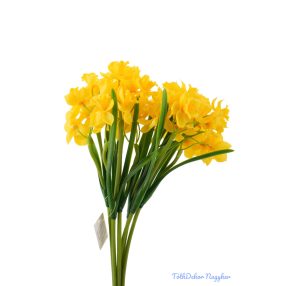 Szálas gumi nárcisz 35cm - Sárga