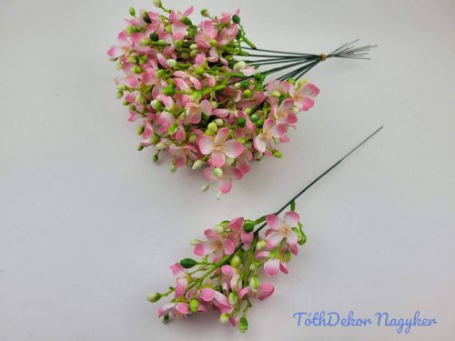 Virágos pick 12v. 30cm - Rózsaszín