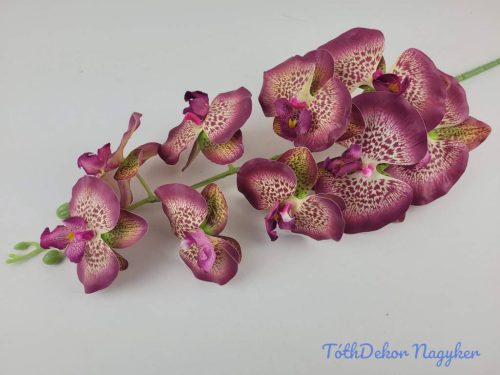Orchidea 9 vegyes fejes ág 102cm - Cirmos