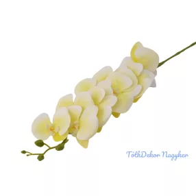 Orchidea ág gumírozott eres selyem 90cm - Zöldes