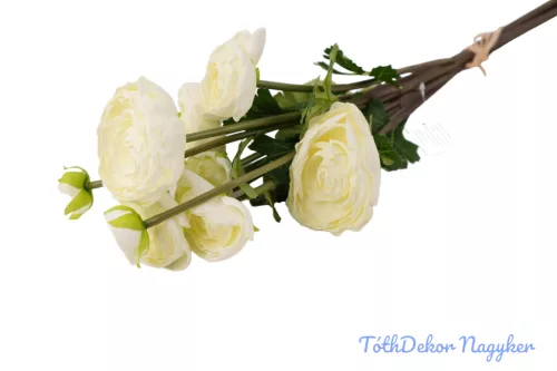 Boglárka 9 ágú köteg 65cm - Törtfehér