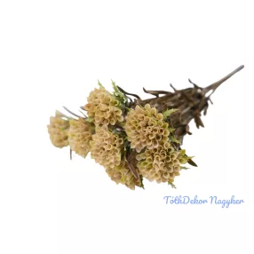 Tölcsérgumós 7 ágú bokor 34cm - Krém