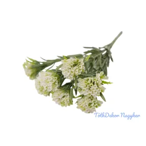 Tölcsérgumós 7 ágú bokor 34cm - Fehér
