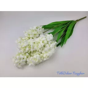 Jácint 7 ágú selyem csokor 64cm - Krém
