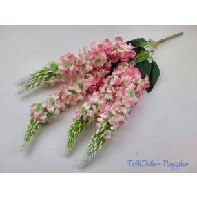 Szarkaláb 5 ágú selyem csokor 57cm - Cirmos Rózsaszín